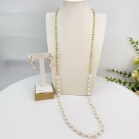 Long Chain High Quality Jewelry Pearls Necklace Sets for Women Party Birthday Gifts FHK28065
