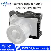 Camera Cage for Sony A7III A7M3 A7RIII A9 Aluminum Alloy Rabbit Cage with Cold Shoe Mount for Led Light