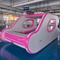 Hot Selling Catamaran Inflatable Yacht Outdoor Drifting Fishing Boat Multiple People Family Party Boat with Motor