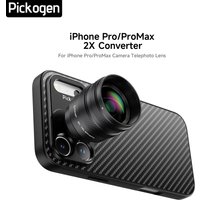 PICKOGEN 2X Converter for Mobile Phone Camera Telephoto Lens, 240mm Teleconverter With Phone Case iPhone 15/16/17 Pro Max