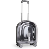 Rolling Pet Carrier with Wheels, Cat Travel Carrier for Cats & Small Dogs, Transparent Breathable Design