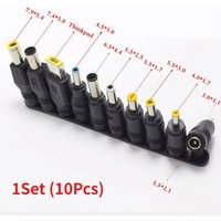 10pcs Universal AC DC JACK Adapter Plug Connector 5.5MM*2.5MM 6.3MM*4.4MM 4.0MM*1.7MM DC Micro USB Connectors Kit