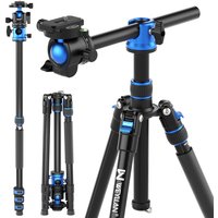 TP6 Professional Horizontal Tripod for Camera with Faster Flip Lock 66.9" 170cm Max Camera Stand Aluminum CNC Better than Q999H