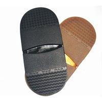 1Pair Thicken Rubber Shoe Soles for Men Leather Business Shoes Heel Sole Non-slip Repair DIY Replacement Outsoles Black Mat Pad