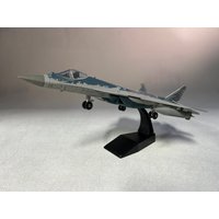 Toys Model 1/72 Scale Russian SU-57 Fighter Toy Jet Airplane Metal Military Finished ABS Diecast Simulation Aircraft