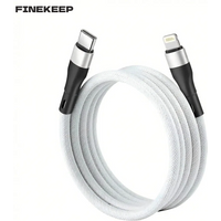 27W Magnetic Absorption Woven Retractable Charging Data Cable Durable Fast Charging Lightning Cable for IPhone14promax/13/12/XS