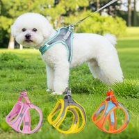 Cat harness leash Breathable Mesh Vest Pet Harness Reflective Adjustable Dog Cat Leash Comfortable for Daily Walks Dog leash
