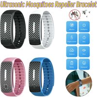Ultrasonic Mosquitoes Repeller Bracelet 3 Modes Kids Adult Anti Mosquito Killer Rechargeable for Camping Fishing Outdoor Sports