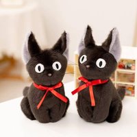 New Latest Witch Little Black Cat Kawaii Stuffed Plush Toy Handmade Doll Cartoon Anime Cute Children's Birthday Gift Christmas