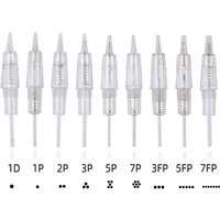 10/30/50/100pcs Screw PMU Cartridge Needles For Permanent Makeup Eyebrow Lips Tattoo Beauty