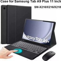 Case for Samsung Galaxy Tab A9 Plus 11 Inch,Detachable Bluetooth Keyboard cover for Samsung Tab A9+ SM-X210/X216/X218