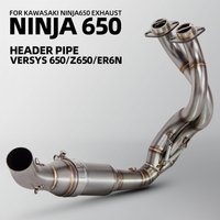 Ninja650 exhaust header pipe For Kawasaki Ninja650 Z650 Versys 650 ER6N ER6F 2023-2026 motobike 51MM exhaust pipe streetbike kit