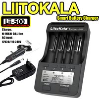 LiitoKala Lii-500/Lii-600/Lii-700 Charger for 18650/26650/AA/AAA/Ni-MH/Li-ion, LCD Display, Capacity Tester, Independent Slot