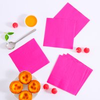 20/25Pcs Solid Color Pink Blue Disposable Paper Napkin Wedding Birthday Party Table Decoration Tissue Disposable Napkin