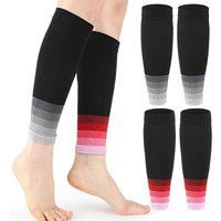 1Pair Calf Compression Sleeves Running Leg Sleeve 20-30Mmhg Socks For Shin Splint Men Women Varicose Vein Fatigue Relief