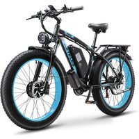 AliExpress NONE KETELES K800 Electric Bike 1000W*2 Motor 48v23ah Battery Off-Road E-Bike 26 inch fat tire E-Mountain bike