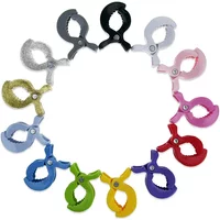1/2Pcs Baby Colorful Car Seat Accessories Plastic Pushchair Toy Clip Pram Stroller Peg To Hook Cover Blanket Mosquito Net Clips