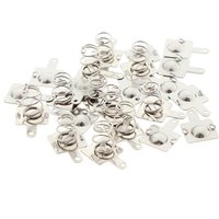 10 Pairs Replacement Metal Batteries Spring Contact Plate Silver For AA AAA Batteries