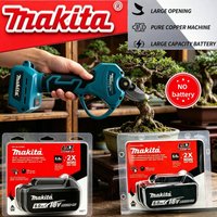 100% Genuine Makita BL1860 Battery Combo Kit, low impedance welding, includes DHP487 drill, heat gun & BL motor pruning shear