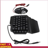 Mobile Game Combo Pack Bluetooth Connection Single Hand Keyboard Mouse Combo Responsive with Adjustable Phone Holder for Gaming