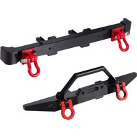 Suitable for upgrading parts and accessories of MN1/12 MN128 Wrangler RC car, including metal front and rear bumpers and bumpers