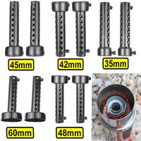 2X 35mm 42mm 45mm 48mm 60mm Universal Motorcycle Can DB Killer Muffler Noise Sound Eliminator Exhaust Adjustable Black