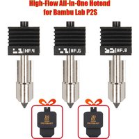 P2S Hotend High Flow Hotend for Bambu Lab H2s H2d Nozzle 0.4mm 0.6 0.8 Quick Swap Compatible A1 Removable Hardened Steel Nozzles