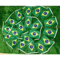 SKY FLAG Brazil bunting flags 20pcs/lot 14x21cm BR Brazil String Banner small polyester flying Buntings flags for decoration