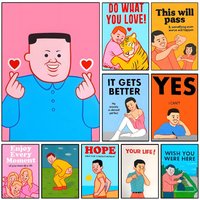 Art J-Joan C-Cornella Funny Poster Art With Prints Home Bedroom Living Room Decoration Gift