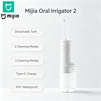 Mijia Electric Oral Irrigator 2 Portable Water Flosser IPX7 Waterproof USB Rechargeable 3 Modes Teeth Cleaning Device