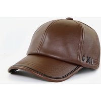 2024 Adjustable Men's Genuine Cowhide Leather Baseball Cap for Fall Winter Outdoor Sports Hat Men Real Cowhide Leather Caps