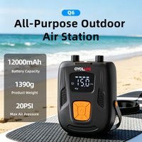 2026 NEW 12000mAh 20PSI Rechargeable Air SUP Pump for Inflatable Tent SUP PVC Boat Kayak Accessories for Surfing Kite Mattress
