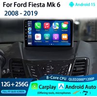 Android 15 System for Ford Fiesta Mk 6 2008 - 2019 GPS Navi BT Car Radio Video Multimedia Player WiFi 4G DSP Stereo Auto Tools