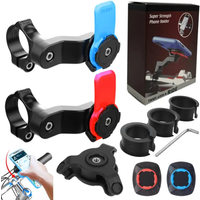 Motorcycle Bike Phone Holder Phone Bracket Vibration Damper Bike Handlebar Navigation Support for 4.7-7.2'' Phone
