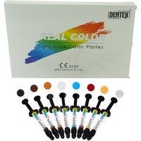 Dentex Dental High Quality Color Pastes Resin Kit Light Cure Composite Multicolored Dyeing Color Flowable Resin Dental Material