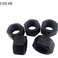 1-25Pcs M3 M4 M5 M6 M8 M10 M12 M16 M18 M20 M24 M27 M30 High Quality Black 8 Grade Carbon Steel Hexagon Hex Nut DIN934 GB6170