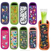 Ice Cream Stick Holder Ice Cream Stick Cover Cartoon Pattern Anti Melting and Non Freezing Hand Ice Cream Stick Protective Cover