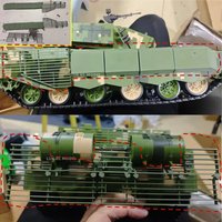 ZTZ 3899A 99B Additional Armor Anti Side Protective Fence Tail Grille for 1/16 RC Tank HENG LONG DIY Part Chinese Toy Boy Gift