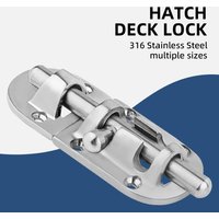AndyMarine 316 Stainless Steel Boat Door Window Lock Latch Slide Barrel Bolt Clasp 60mm 90mm 110mm Marine Accessories