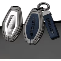 Zinc Alloy Leathher Car Key Cover Case Shell Holder for Jetour X70 X70plus X90 X95 Protection Key Fob Chain Keyless Accessories