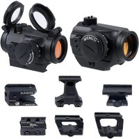 Tactical T01 T02 2MOA Red Dot Sight 1x22mm Reflex Sight Optics Red Dot T01 T02 Scope With 1.54/1.81/1.93/2.4 Riser Mount