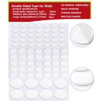 78/156pcs Adhesive Double Sided Tape Stickers Removable Round Sticky Tack No Trace Small Stickers for Festival Decoration