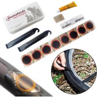 Bike Tire Repair Kit Portable Cycling Inner Tube Patch Set No Glue Needed Cold Patch Sealant Tool for Mountain Road Bike