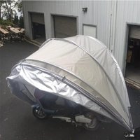 AliExpress XMSJ 2026 Portable Outdoor Square Single-Layer Multifunctional Polyester Rainproof Tent Dust-Proof Canopy Bicycle Motorcycle Uti