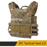 Sport Vest Men JPC2.0 Breathable Adjustable Quick Release Airsoft Vest Nylon Hunting Carrier for Outdoor Paintball Training