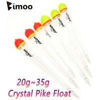 Bimoo 2PCS 20g 25g 35g Crystal Pike Float Weighted Bobbers For Salmon Steelhead Shad Fishing Accessories Fishing Terminal Tackle