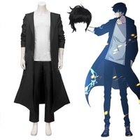 Halloween Costumes Anime Knight Killer Sung Jin-woo Solo Sung Jinwoo Leveling Cosplay Wig Shun Mizushino Trench Coat Halloween C