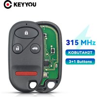 KEYYOU KOBUTAH2T Remote Control Car Key 315MHz For Honda Civic 2001-2005 Accord Acura TL 1998-2003 CR-V 1997-2001