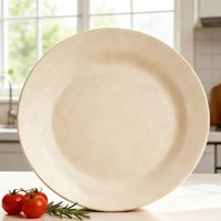 Lightweight Round Dinner Plates Reusable Unbreakable Steak Pizza Fruit Plates Microwave Dishwasher Safe for Home Party Picnic
