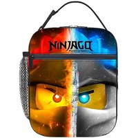 Ninja-lego Cartoon Design Tote Lunch Bag Full Printed Lunch Bag for Primary and Secondary School Students
